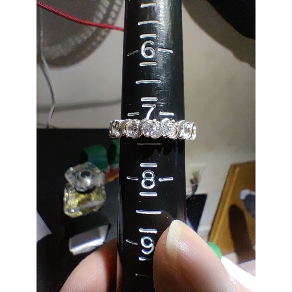 Sterling Silver Simulated Diamonds Ring